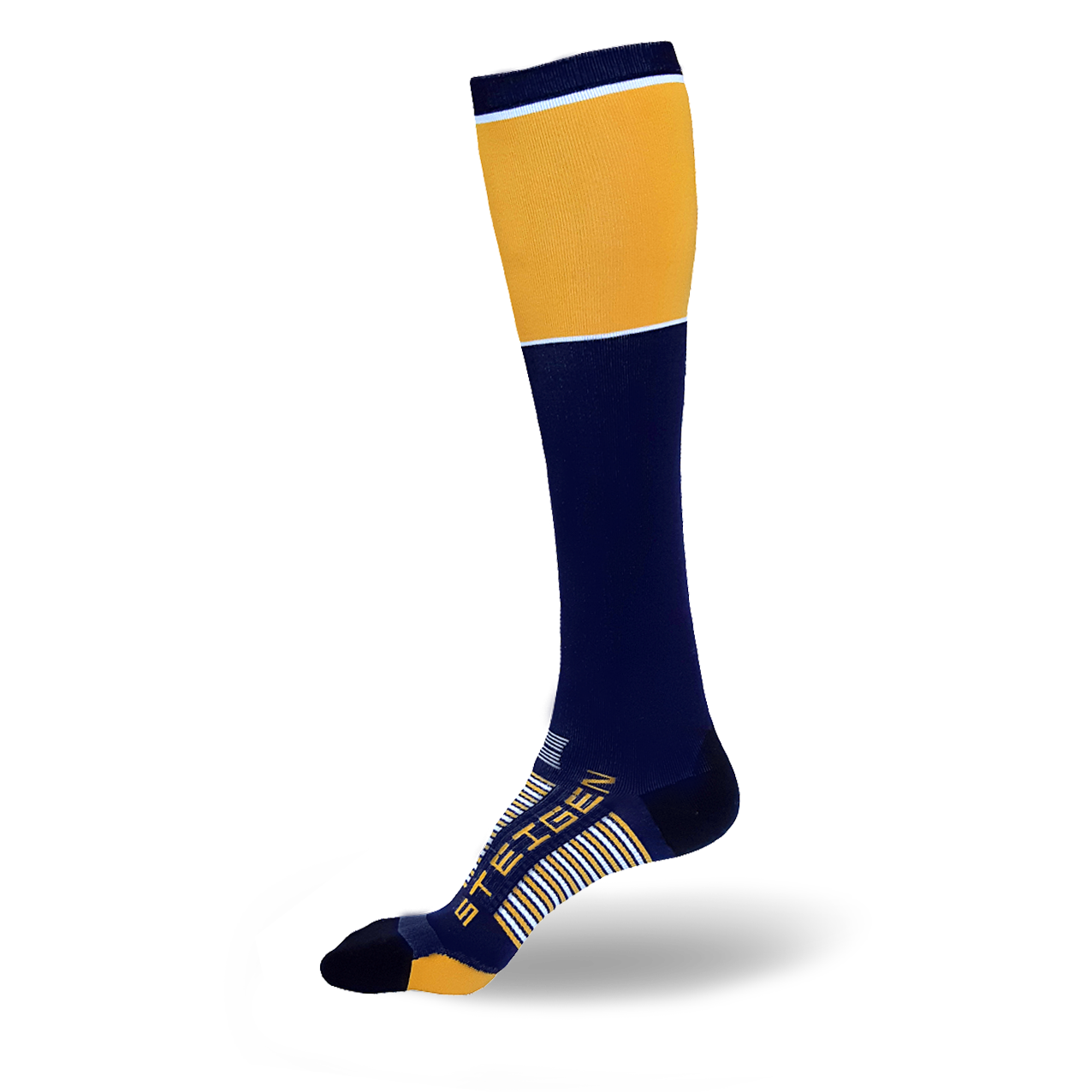 Navy Running Socks Full Length