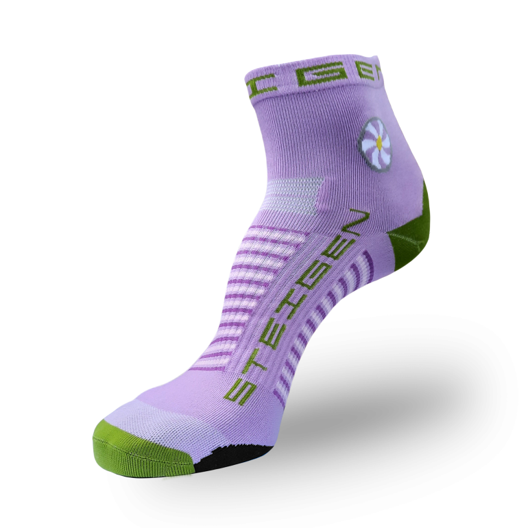 Lavender Running Socks ¼ Length
